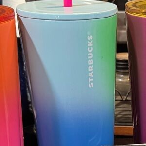 Starbucks Blue to Green Gradient Tumbler